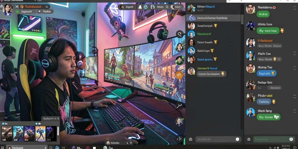 Tangkapan layar menunjukkan mode multi-pemain yang seru.