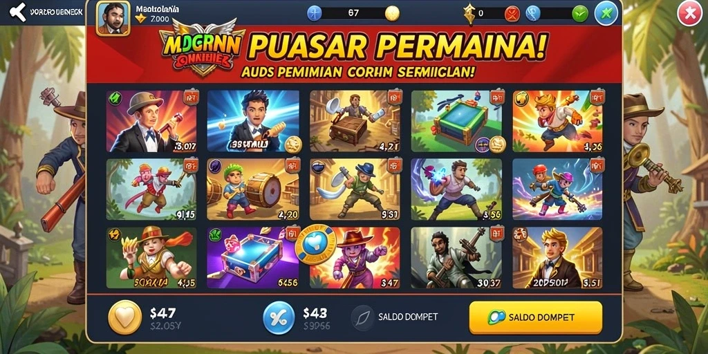 Gambaran tantangan yang harus diselesaikan pemain.