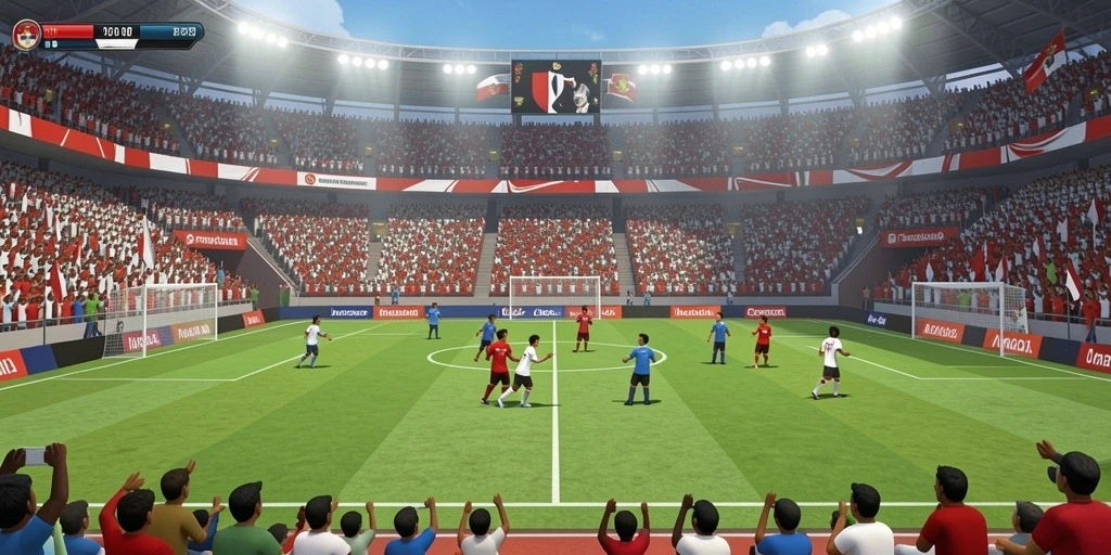Screenshot menunjukkan interaksi pemain dalam mode multiplayer.