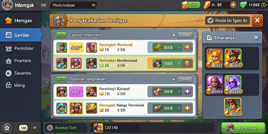 Sistem reward yang adil dan menarik untuk pemain.