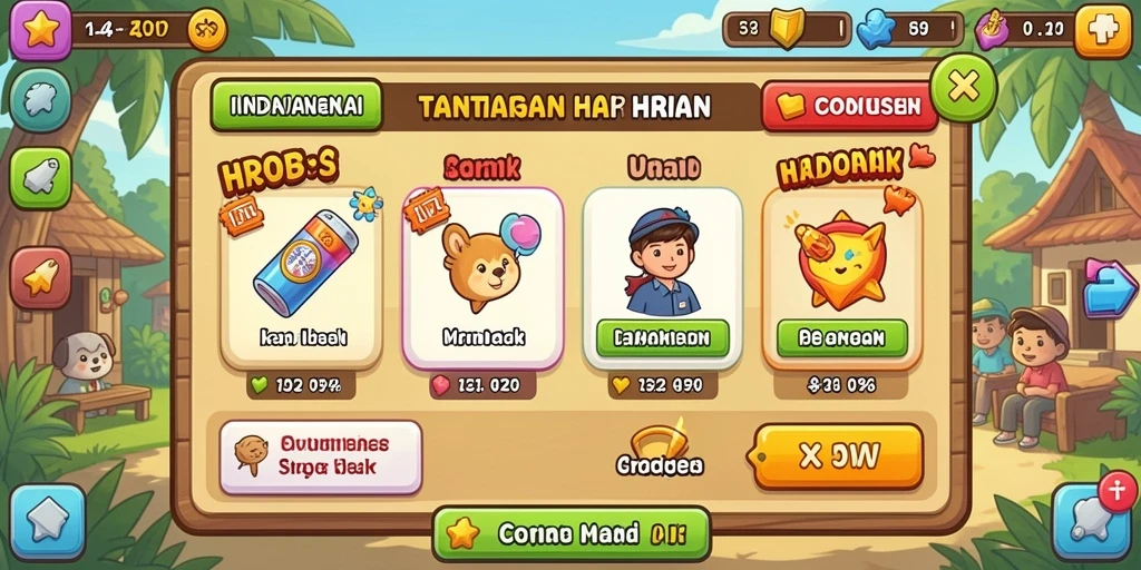 Karakter unik yang dapat dipilih dalam permainan.