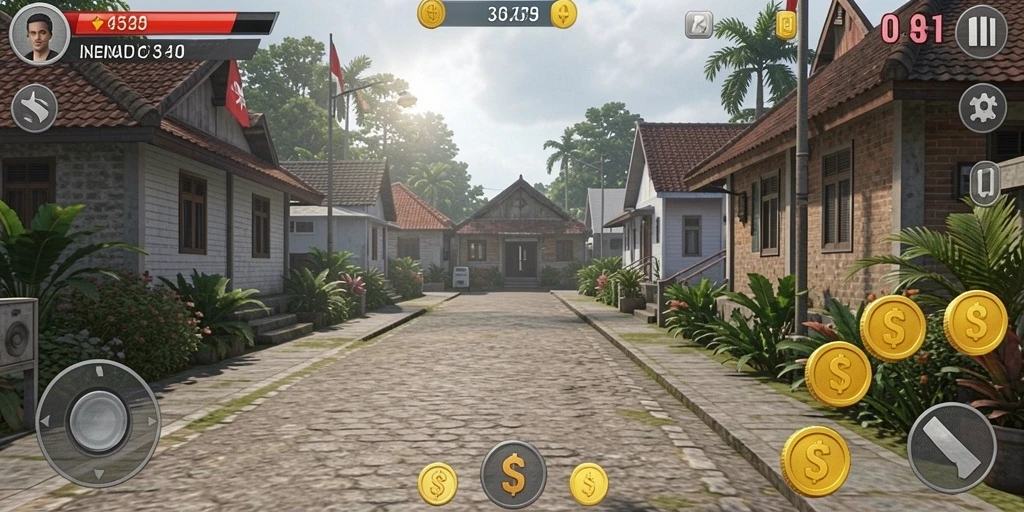 Screenshot dari level baru yang menantang dan seru.
