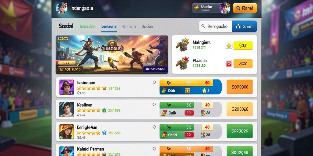 Mode kompetisi yang menegangkan dan seru.